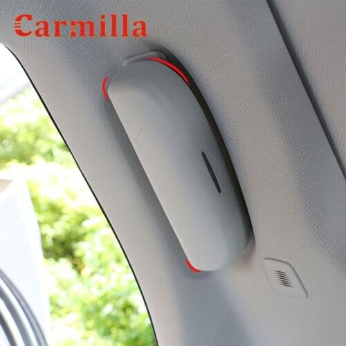 Carmilla ABS Car Sunglasses Holder Glasses Case for Ford Kuga Escape Focus 2 3 4 MK2 MK3 MK4 2009-2017 Ecosport New Fiesta MK7