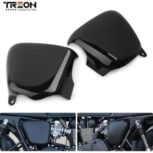 Motorbike Battery Side Fairing Covers for Triumph Bonneville T100 Se Ace Thruxton 900 Scrambler 2001-2015