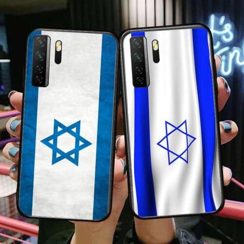 Israel flag Black Soft Cover The Pooh For Huawei Nova 8 7 6 SE 5T 7i 5i 5Z 5 4 4E 3 3i 3E 2i Pro Phone Case cases