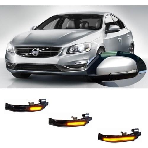 For Volvo S60 II MK2 2011 2012 2013 2014 2015 2016 2017 2018 Dynamic LED Blinker Indicator Mirror Turn Light Signal Repeater