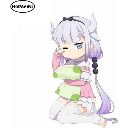 HotMeiNi 13cm x 7.8cm for Kobayashi Dragon Maid Decal Refrigerator Personality Cartoon VAN Car Stickers Windshield Decoration