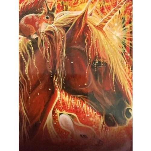 JMINE Div 5D unicorn squirrel deer Full Diamond Painting cross stitch kits art High Quality Animal 3D paint by diamonds