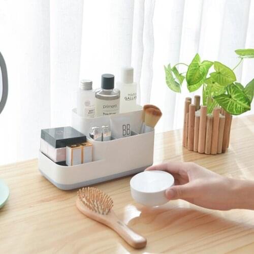 Cosmetic Organizer Bathroom Storage Box Storage Rack Plastic Box Kitchen Accessories Office Supplies Multi-function Container