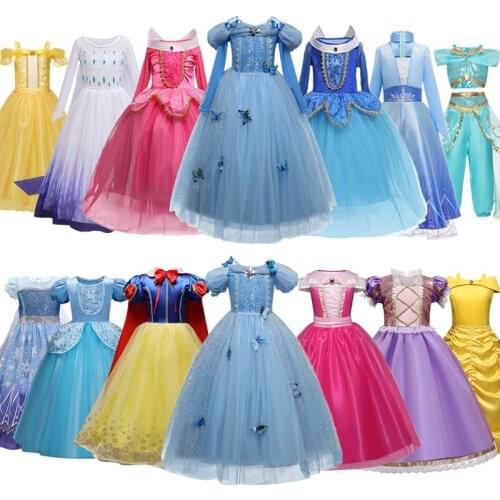 Halloween Costume For Kids Girls Carnival Fancy Dress Up Children Princess Cosplay Party Disguise Clothes Dresses