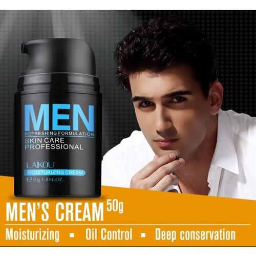 LAIKOU Mens Cream 50ml Deep Ocean Moisturizing Cream multi-effect Nourishing Repair Oil Control Facial Cream Treatment Acne