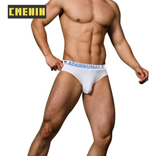 CMENIN 2021 New Quick Dry Sexy Mens Underwear Briefs LOGO Mens Panties Cotton Mens Briefs Bikini Gay Underwear Top AD7101