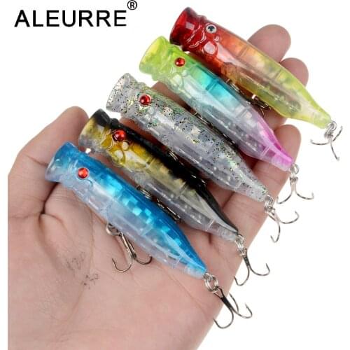 ALEURRE 1PCS Hard Topwater Bait Popper Lures Floating Crankbait Artificial Bait poper pesca carp pike Fishing Lure