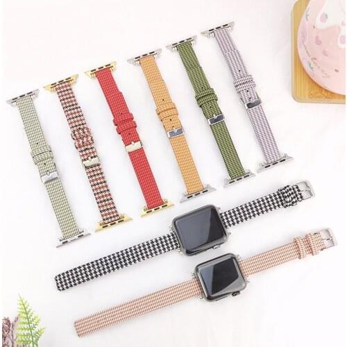 AKGLEADER Nylon watch band for applewatch 1/2/3/4/5/6/SE slim strap iwatch watchband colorful newest style