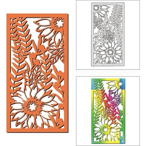 New 2021 Sunflower Leaves Metal Cutting Dies for DIY Scrapbooking and Album Card Making Decorative Embossing Craft No Stamps