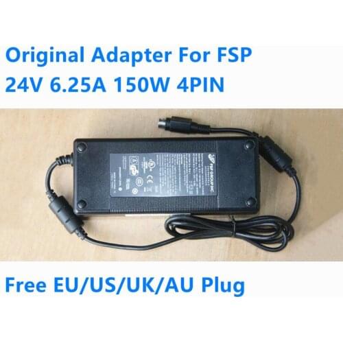 Genuine 24V 6.25A 150W 4PIN FSP FSP150-AAAN1 FSP150-ABA AC Adapter For PIONEER MAW-EM55 POS SYSTEM Monitor Power Supply Charger