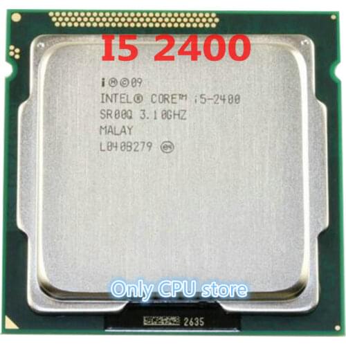 Free shipping Original Intel i5 2400 Processor Quad-Core 3.1GHz LGA 1155 TDP:95W 6MB Cache i5-2400 Desktop CPU