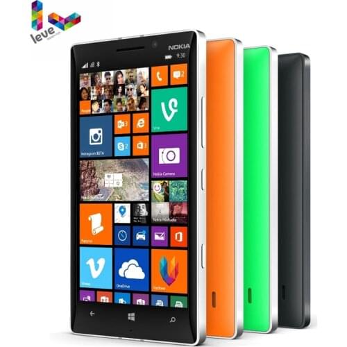 Original Unlocked Nokia Lumia 930 Mobile phones 5" 20MP Camera LTE NFC Quad-core 32GB ROM 2GB RAM Nokia L930 4G LTE Smartphones