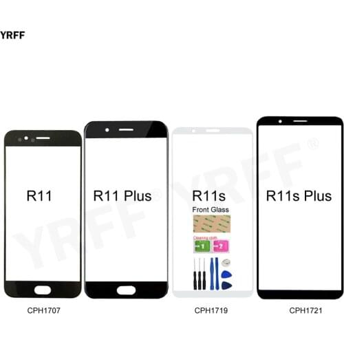 For Oppo R11S Plus Front Glass Panel For Oppo R11 Plus (No Touch Screen) Outer Glass Cover CPH1707 CPH1719 CPH1721 Assembly Part