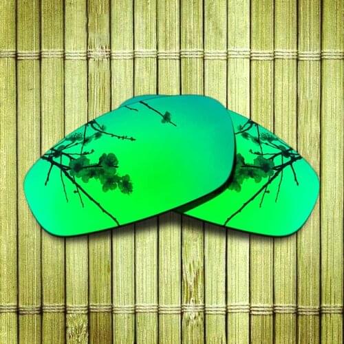 Polarized Replacement Lense For-Oakley Split Jacket Sunglasses Frame True Color Mirrored Coating - Green Options