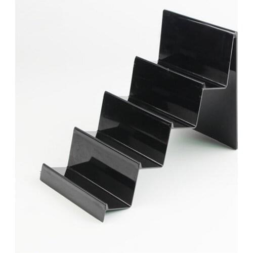 Plastic black Display Shelf Mobile book Wallet Glasses Rack Multilayers Cellphone Jewellery Display Stand Packaging