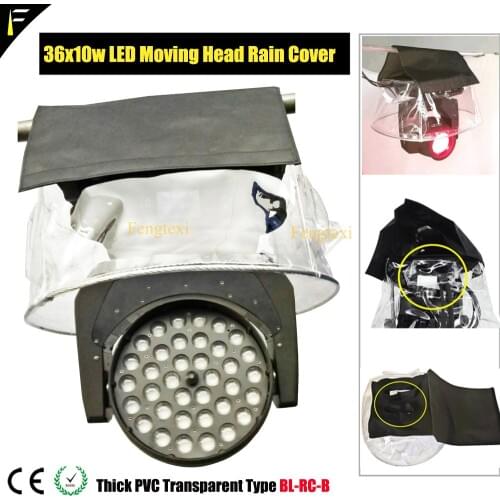 Transparent PVC Coat for 36*10w 108x3w LED Moving Light Rain Cover 200W230W350W Beam Head Outdoor Rain Snow Covering Overlay