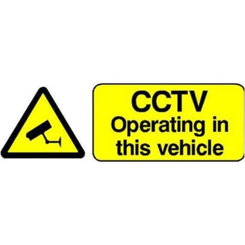 Operating In This Vehicle Stickers Car Taxi Uber Bus Van Truck Cab