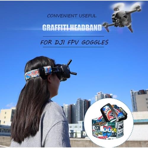 Adjustable FPV Goggles V2 Headband Headstrap Battery Charing Line Fixed Lanyard Neck Strap Combo RC FPV Racing Drone Fatshark