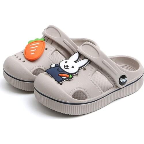 2020 Summer Children Cartoon Cave Shoes Slippers Girls Beach Sandals Boys Casual Shoes Kids Non-slip Soft Bottom Home Sandals