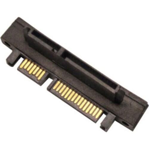 SATA 22 Pin Male to 22 Pin Female Right Angle Adapter