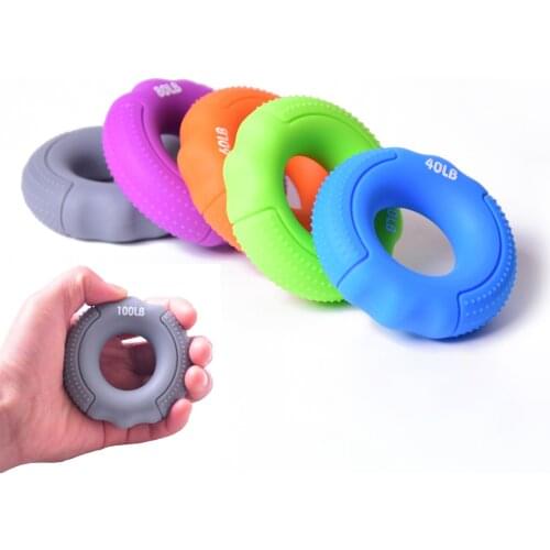 Silicone Finger Gripper Hand Resistance Band Gripping Ring Wrist Stretcher Finger Forearm Trainer Pow Exercise Carpal Expander