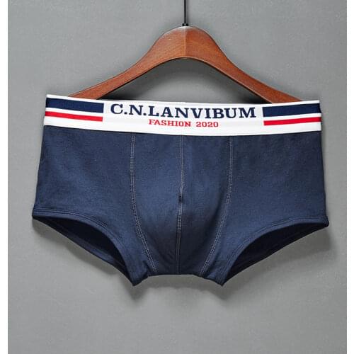 3Pcs / Set Men 's Boxer Shorts Sexy Letter Male 's Underwear Gay Underpants Breathable Lingerie Stretch Cotton Multicolor Cuecas