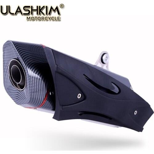 Universal Motorcycle Carbon Fiber Exhaust Muffler Escape Ninja650 Ninja ZX-6R ZEPHYR750 ZEPHYR750 RS Ninja400R Z400FX Z400GP