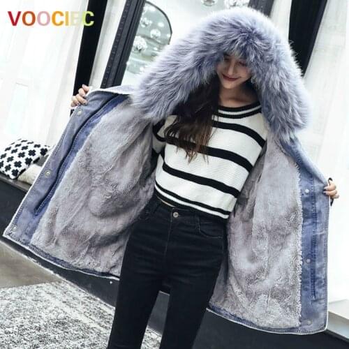 VOOCIEC Women's Winter Parkas With Natural Fur