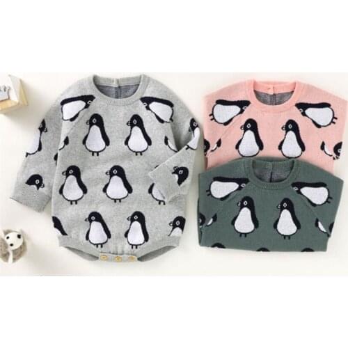 Knitted Baby Clothes Spring Baby Girls Boys Romper Long Sleeve Baby Romper Sweater Cotton Infant Todder Jumpsuits Playsuits