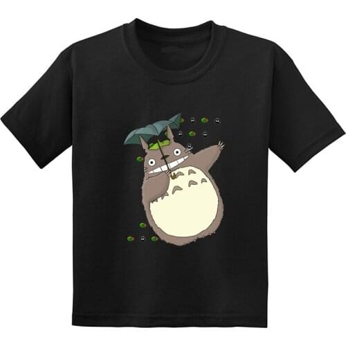 Miyazaki Hayao Anime My Neighbor Totoro Funny Kids T shirt Cartoon Children Clothes Baby Boys Girls Summer Short Sleeve T-Shirt