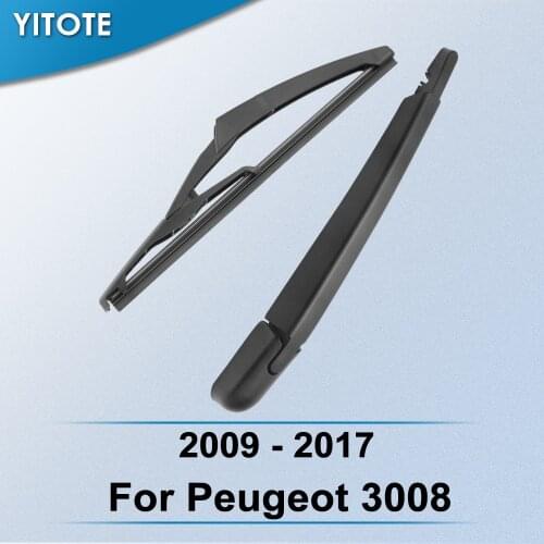 YITOTE Rear Wiper & Arm for Peugeot 3008 2009 2010 2011 2012 2013 2014 2015 2016 2017