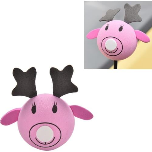1PC New Cartoon Elk Car Antenna Toppers For Car Aerials Animal Decorations For Car Accessories