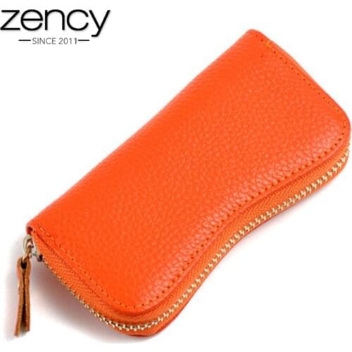10 Colors Wholesale 100% Genuine Leather Most Popular Key Wallets Fashion Small Bag Mini Coins Holder Unisex Housekeeper