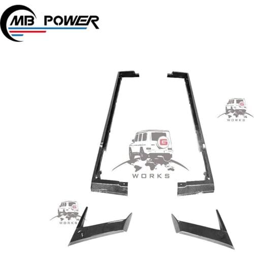 2021 New G Wagon w463A W464 G63 Carbon Finber Side Skirt for G Class w463A W464 G63 to Top Style Carbon Finber Step