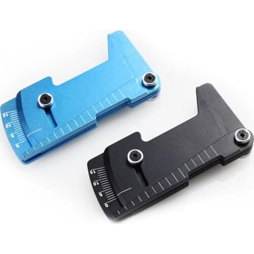 1PC Aluminum Camber Gauge&Ride Height Gauge Tool/Adjustable Ruler For Adjusting Height And Wheel Rim Camber RC Model Car HSP