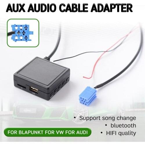 Bluetooth Aux Receiver Cable with USB,mic Hands-free Adapter For AUDI Chorus Concert for Blaupunkt For vw Delta Beta For Becker