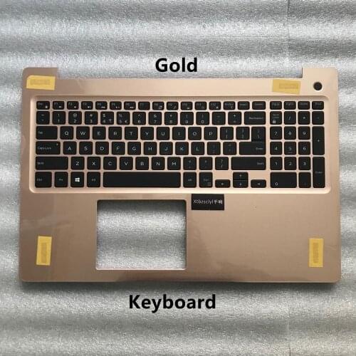 For New Dell Inspiron 15 5570 5575 Laptop Case Gold Cover Keyboard With Backlight