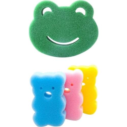 Kids Bath Sponge Baby Crtoon Animal Bath Brushes Soft Towel Shower Faucet Wash Child Bath Brushes Sponges Rub Sponge