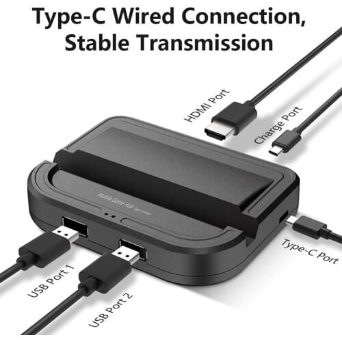 Keyboard Mouse Converter Mobile Gamepad Converter PUBG Controller Gaming Adapter 165Hz 4K60Fps Adapter for Android Type-C Phone