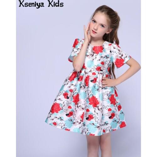 Kseniya Kids Baby Girls Bridesmaid Flower Girl Wedding Dress Ball Gown Usa Birthday Evening Prom Cloth Party Princess Dresses