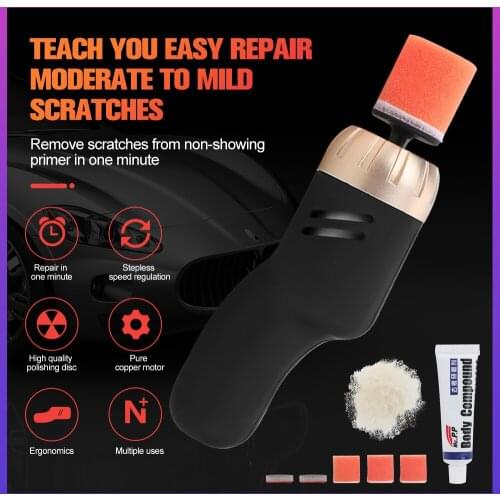 Car Polishing Machine Portable Polisher Scratch Repair Machine Electric Polishing Power Tool Car Beauty Tool car accessories