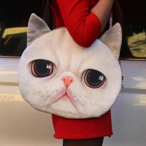 M608 Fashion Women Shoulder Bag Cotton Cartoon Handbag Cat Dog Tiger Leopard Design Big Size Bags Women Girl Gift Wholesale