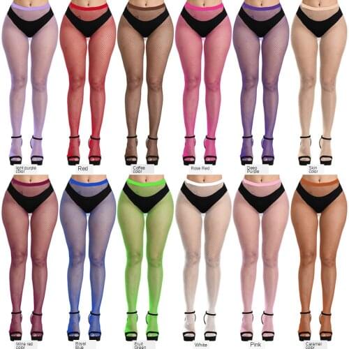 Fashion Tights Women Long Stockings Women Sexy Thigh High Fishnet Nylon Plus Size Standard Over Knee Pantyhose Sexy Lingerie