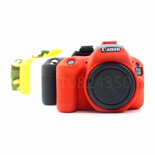 Nice Soft Silicone Rubber Camera Protective Body Cover Case Skin For Canon 200D Camera Bag