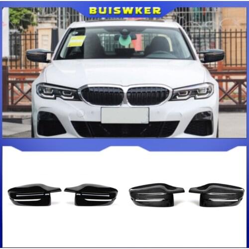 Carbon Fiber Exterior Side Rearview Mirror Cover Trim For BMW 3/5/6/7/8-Series G11 G12 G14 G15 G16 G20 G21 G30 G31 G32 2019 2020