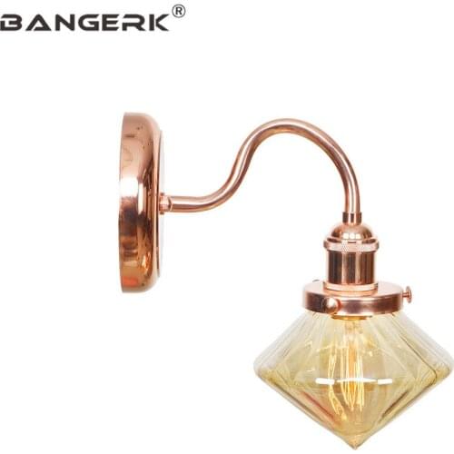 Nordic Loft Style Edison Sconce Wall Lights Fixtures Modern LED Wall Light Iron Glass Bedside Wall Lamp Home Decor Lighting