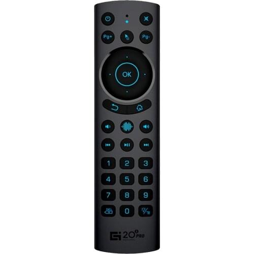 G20BTS Plus G20S PRO 2.4G Wireless Smart Voice Backlit Air Mouse Gyroscope RF Learning Remote Control for X96 X4 Android TV BOX