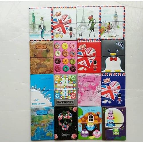 Travel Around The World Map Passport Cover,Card Bag,Passport Holder,Business Card Holder,PVC Leather Credit Card Holder Men