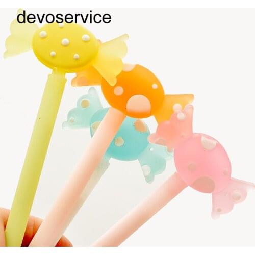 1pc Fashion Candy Pen New 0.5mm Styled Pens Korean Cute Fresh Student Signature Pen Office Students Wholesale Supplies