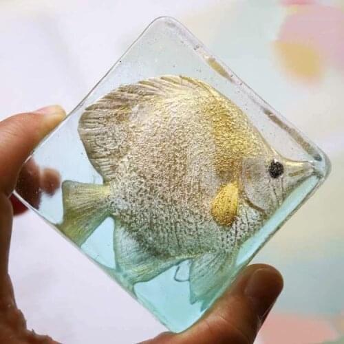 PRZY Marine life Molds Fish Mold Soap Molds Flounder Mold Silicone Handmade Soap Mould